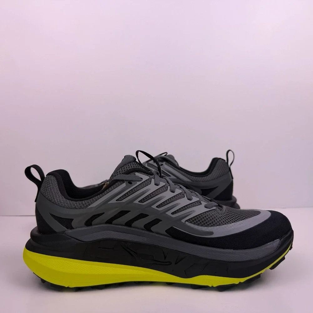 Hoka One One Stinson 8 Trail Running Shoes Men's Size 10D Gray/Black Sample